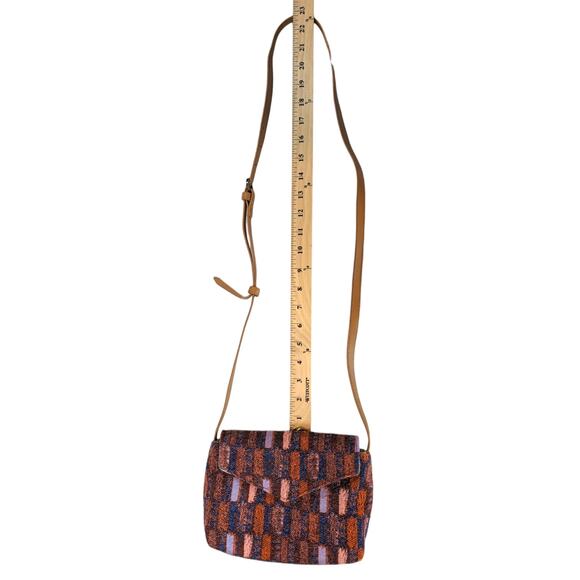 Universal Thread Maroon Orange Blue Pink Jacquard Envelope Crossbody Bag - Picture 14 of 14